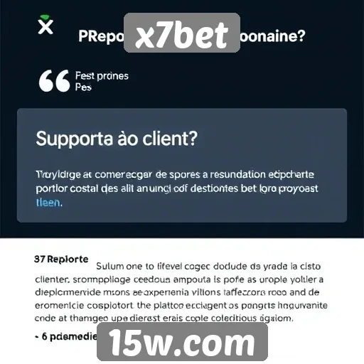 suporte ao cliente x7bet e feedback dos usuários